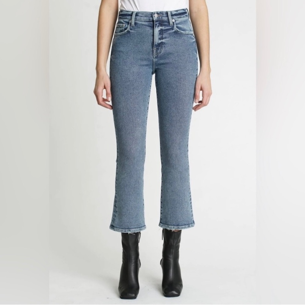 pistola Women's High Waisted Ankle/Cropped Jean with Raw Hem